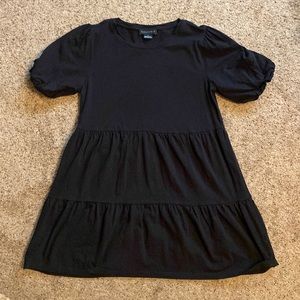 Sanctuary bubble sleeve tiered mini dress